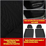 AUTOYOUTH Car Seat Covers Universal Full Set Black Fabric Protection view 5