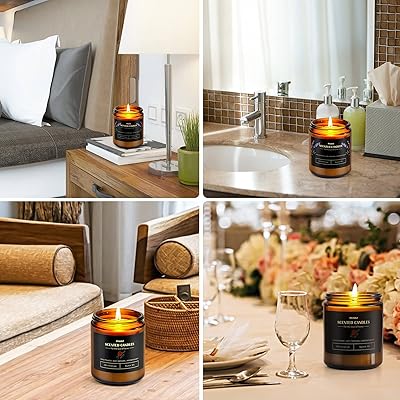 Buy Candles For Home Scented Aromatherapy Candle 2x8oz Soy Wax Candle Set Rose And Lavender Jar Scented Candles Women Gifts With Strongly Fragrance Jar Candles Online In Vietnam B08zlzp6pf