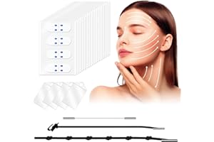 ANTIVP 160PCS Face Lift Tape Invisible Face Tape Lifting Invisible With String for Jowls Face Lifting Tape V-Shaped Instantly for Neck Forehead Facial Wrinkles Mix Box (160PCS)
