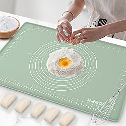 Silicone Baking Mat 32" x 24", Extra Thick Dough