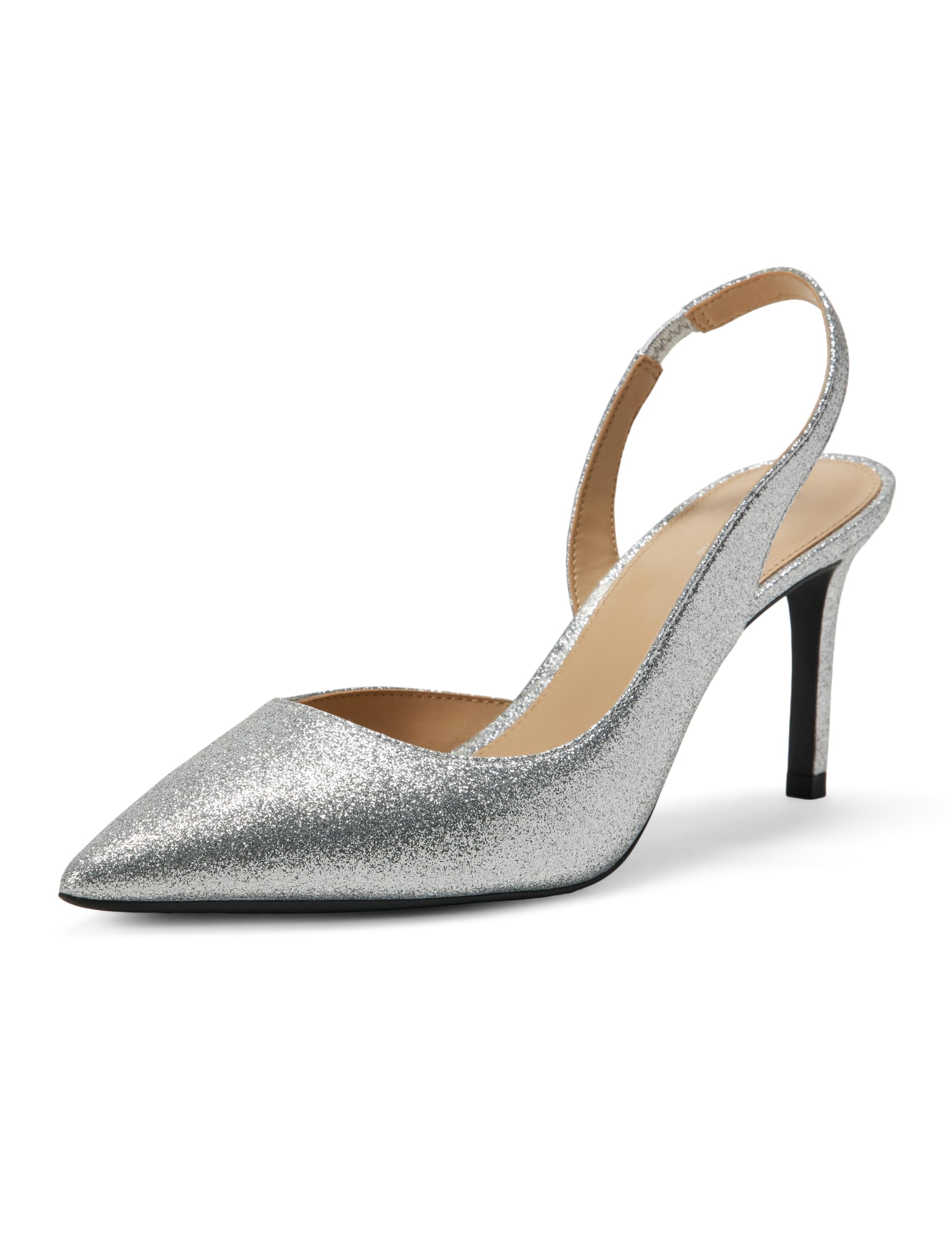 Michael Kors Women’s Alina Flex Sling Pump, Silver, 11