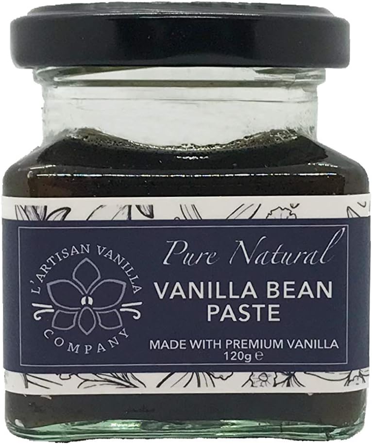 Pure Natural Bourbon Vanilla Bean Paste, Made with Plant-Based Glycerine,120g