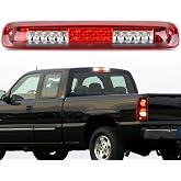 Nilight Third Brake Light for Chevy GMC 1500 2500 3500HD 1999-2006, Red | for Silverado Sierra 1500 2500 3500HD Classic 1999-2006, High Mount 3rd Stop Reverse Cargo LED Rear Cab Center Tail, Red