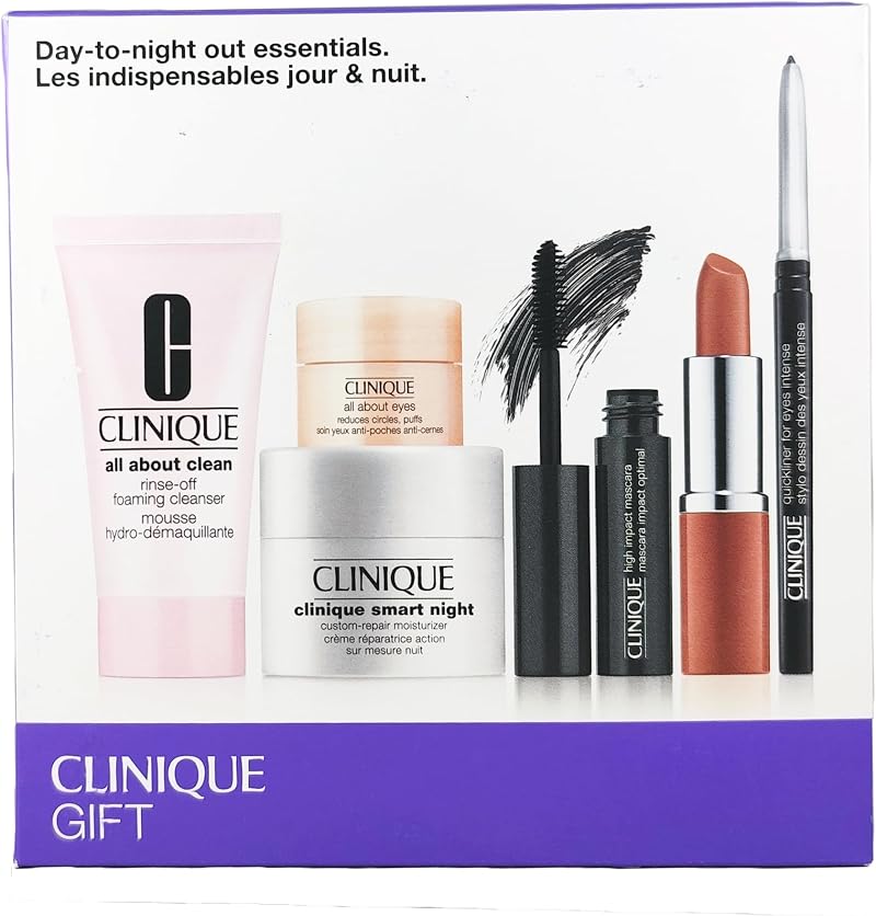 Clinique Day-To Night Out Essential Beauty Kit Skincare Set 6 Pieces