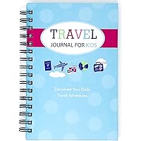 KAHOOTIE CO Travel Journal for Kids, Fun and Easy Way to Document Several Vacations in One Journal, Memorable Keepsake, Creat