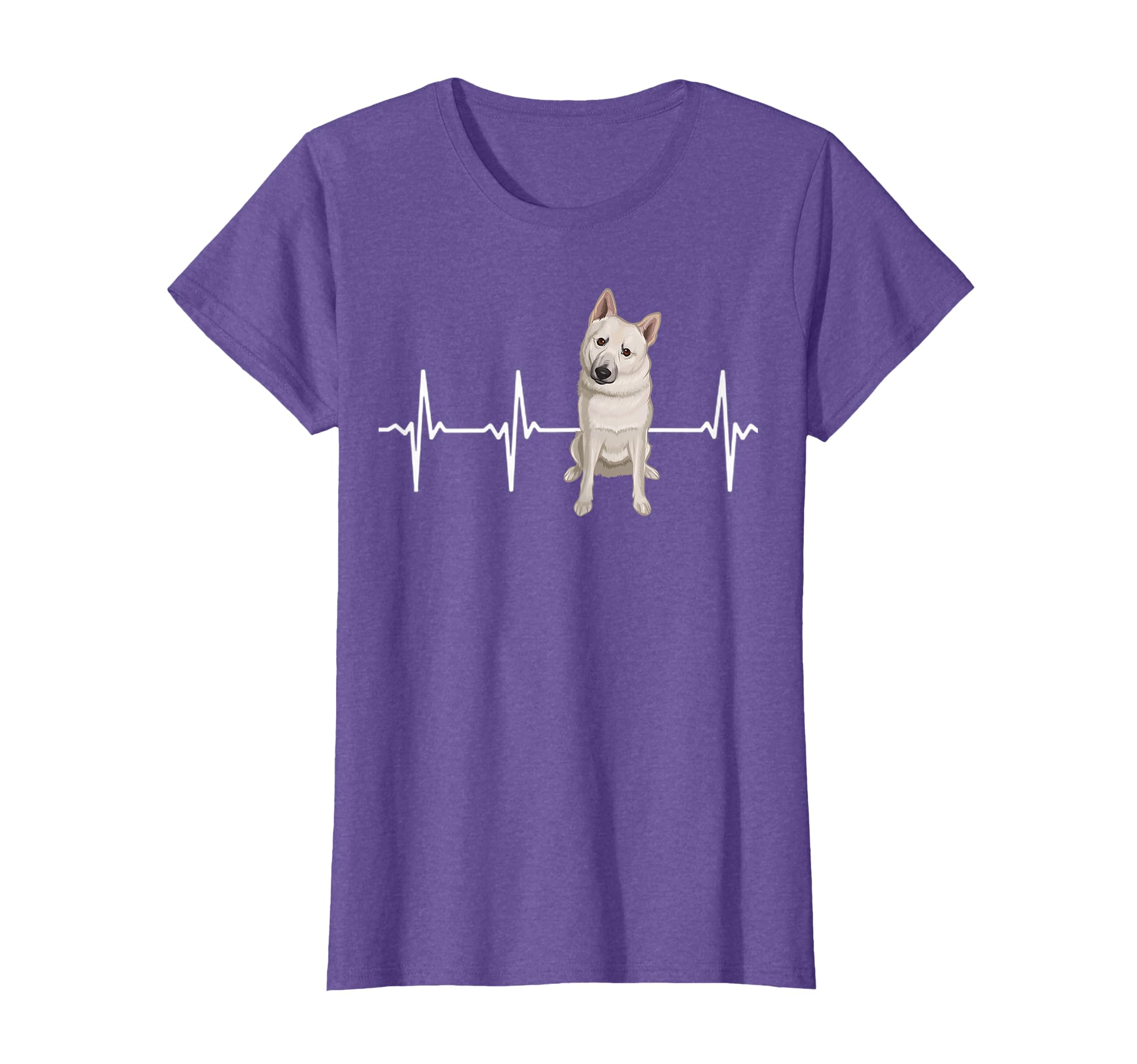 Norwegian Buhund Heartbeat Dog Lover T-Shirt