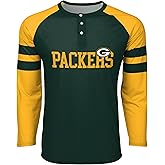 FOCO NFL Mens NFL Team Logo Shirt Long Sleeve Henley