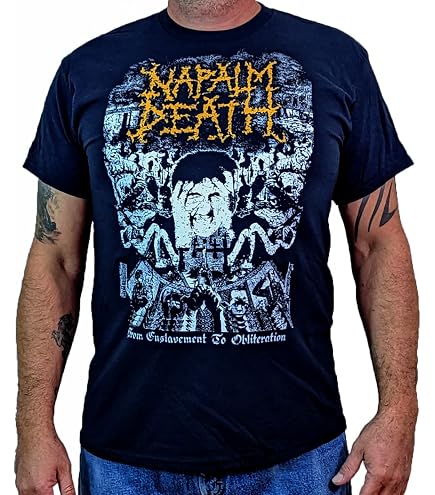 Amazon.com: Napalm Death Men's Scum Village T-Shirt Small