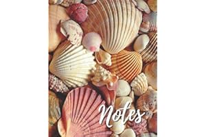 Seashells Notebook: College Ruled 7.5x9.25 Notebook Journal 120 Pages