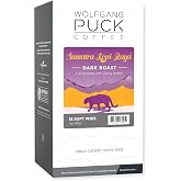Wolfgang Puck Coffee, Sumatra Kopi Raya, Dark Roast, 9.5 Gram soft Pods, 18 Count (Pack of 3)
