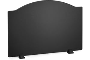 IGOHEALS Firebacks for Fireplace 28Inch- Iron Fire Place Back Plates with Feets, Fireplace Refractory Panels, Fireplace Heat Reflect Wall Protection