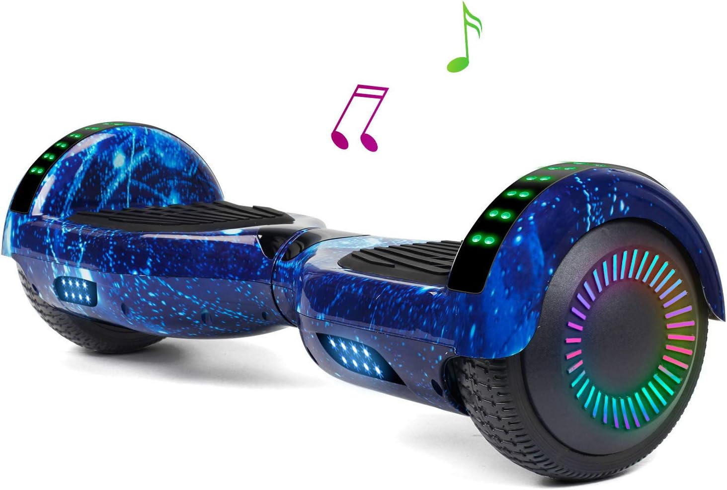 jolege 6.5" Hoverboard for Kids, Infinity Wheel, Transparent Flashing LED Light Hoverboard, Self Balancing Scooter with Built-in Balance Technology