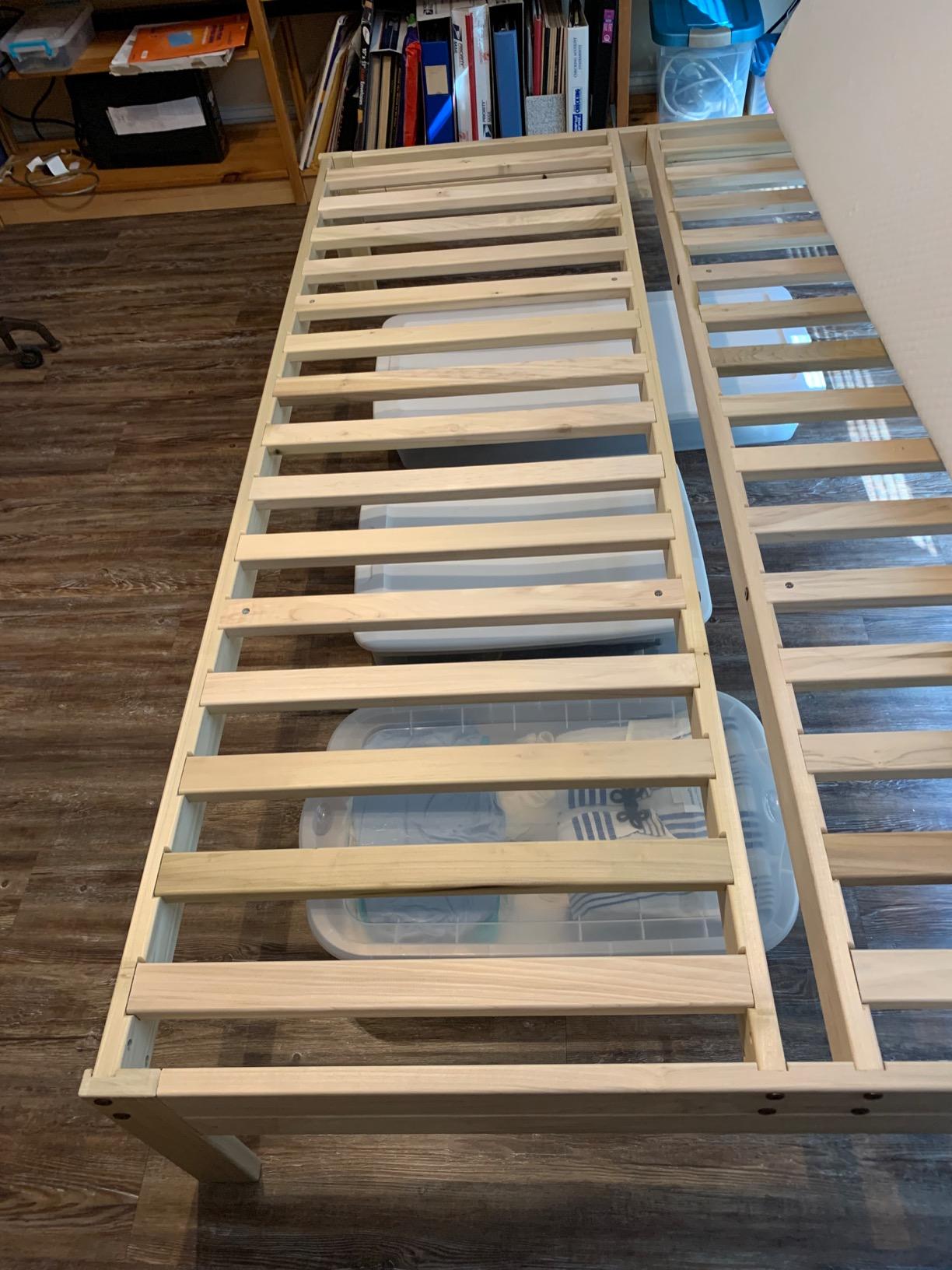 48/mo Finance KD Frames Nomad Platform Natural Poplar Bed Queen