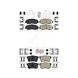 AmeriBRAKES Front Rear Ceramic Disc Brake Pads Kit