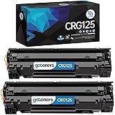 Gotoners Compatible with Canon 125 CRG125 Toner Cartridge for ImageClass LBP6000 LBP6030 LBP6030w MF3010 Printer Ink(2 x Blac