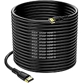 Jorenca 4K HDMI Cable 75FT(HDMI 2.0,18Gbps) Ultra High Speed 4K@60Hz Hdmi Cables Gold Plated Connectors,Ethernet Audio Return,Full HD1080p 3D Arc Compatible with Xbox UHD TV Monitor Laptop PC PS3-9