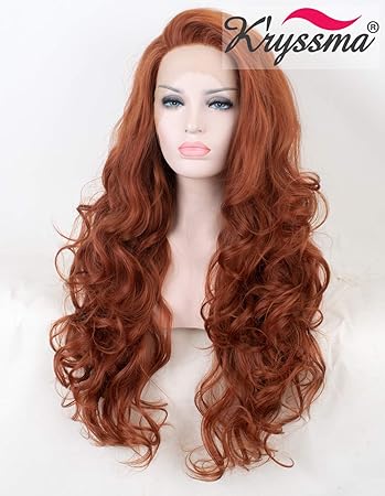 Amazon Com K Ryssma 350 Copper Red Lace Front Wig Glueless