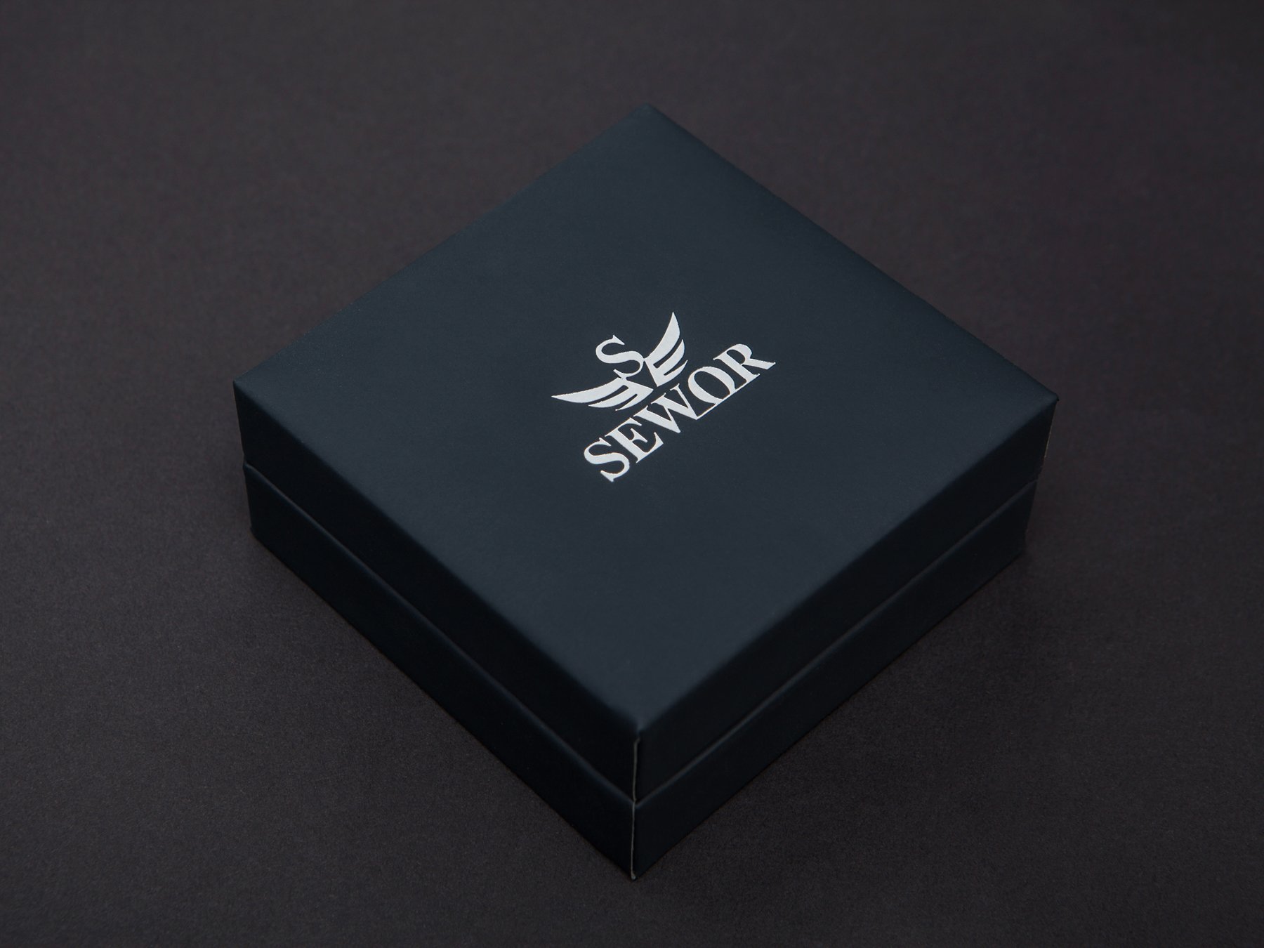 Sewor Medical Personnel en forme de coeur Band montre de poche 2 pcs à suspendre avec Deep Blue Marque Cuir Boîte cadeau idéal (Octogone)