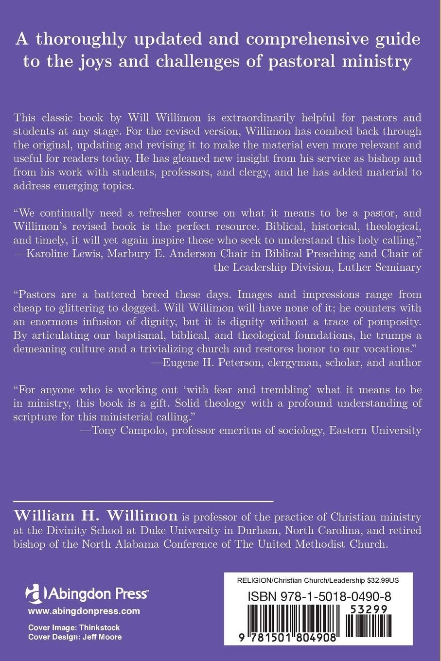 Pastor: Revised Edition: The Theology and Practice of Ordained Ministry:  William H. Willimon: 9781501804908: Amazon.com: Books