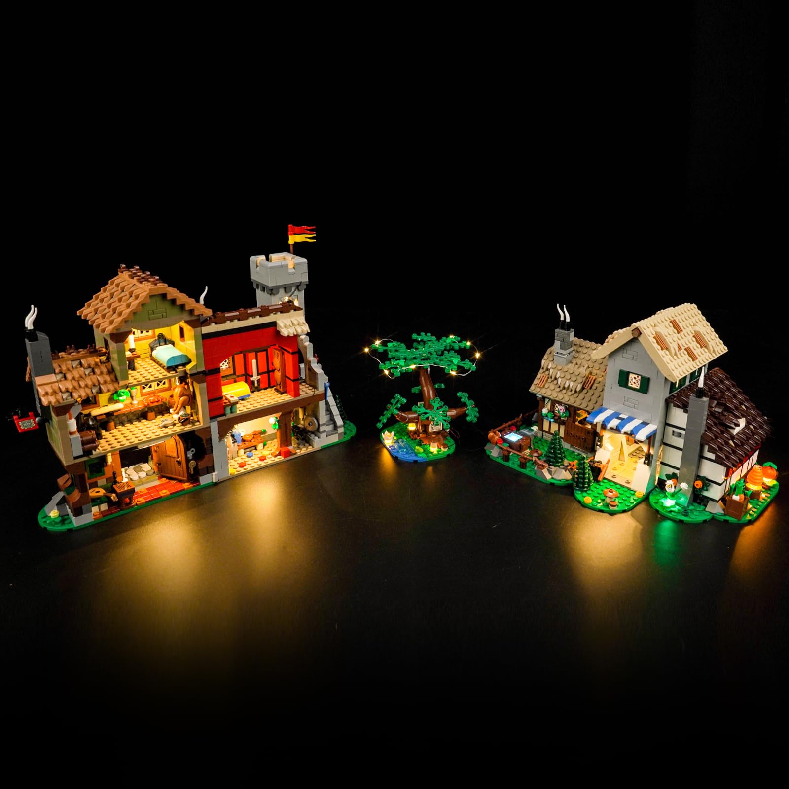 Light Kit for Lego Medieval Town Square 10332, Lighting Set for Lego 10332 Medieval Town Square - Not Include Models, Just Light Kit — image 1