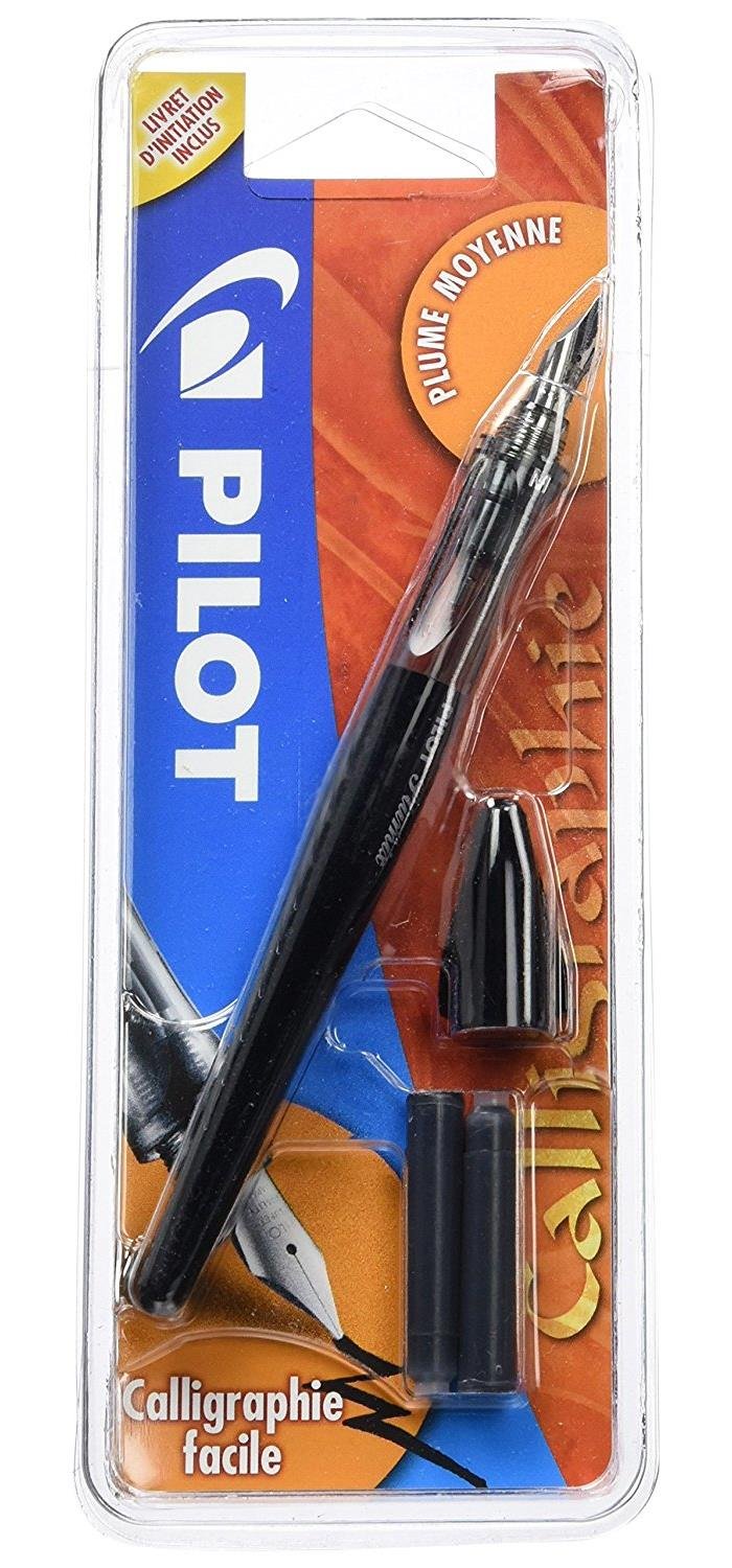 Pilot Plumix Fountain pen. Medium Feather + Black Ink Cartridge