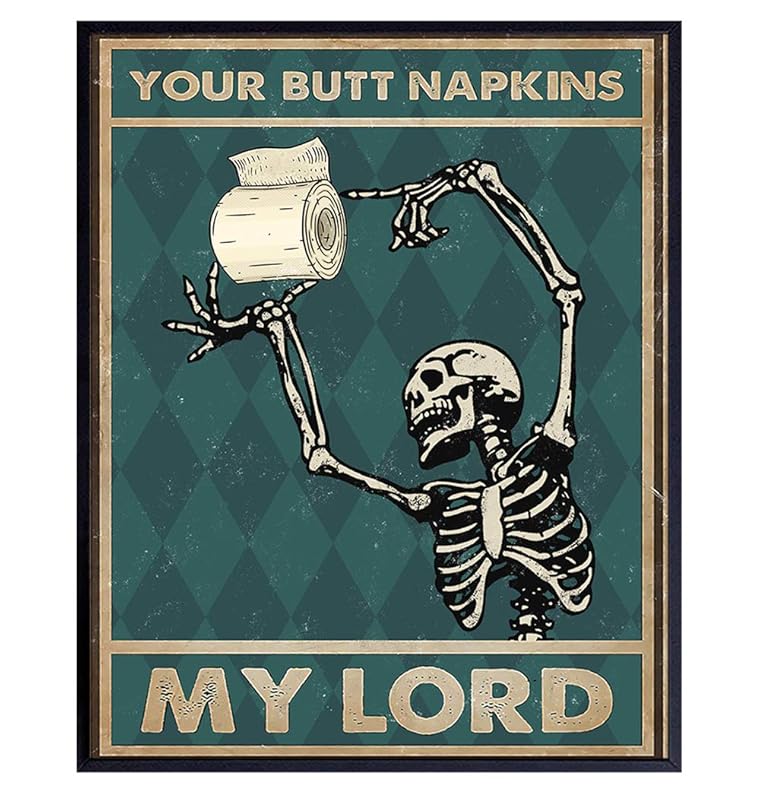 Your Butt Napkins My Lord Funny Bathroom Wall Decor