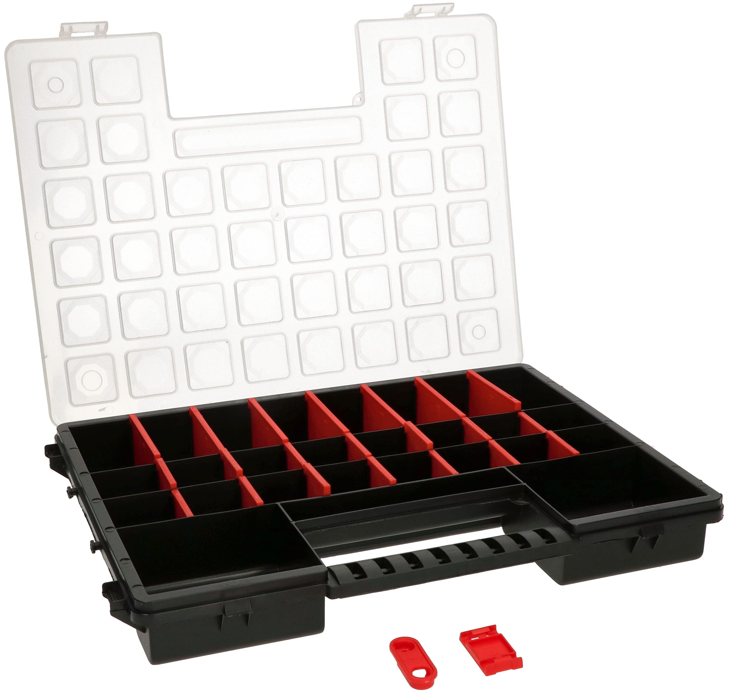 KOTARBAU® Portable assortment double box organiser with adjustable dividers