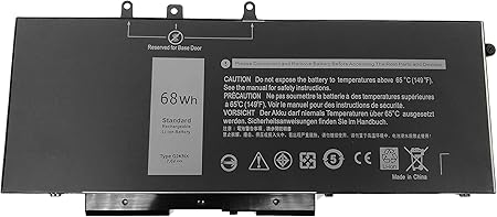 Amazon Com Tinkerpal Gjknx Replacement Laptop Battery For Dell Latitude 5280 5480 5580 5490 5590 E5480 E5580 E5490 E5590 Series Precision 15 35 Series 0dy9nt Gd1jp Dy9nt 0gd1jp 5yhr4 451 zg 7 6v 68wh Computers Accessories
