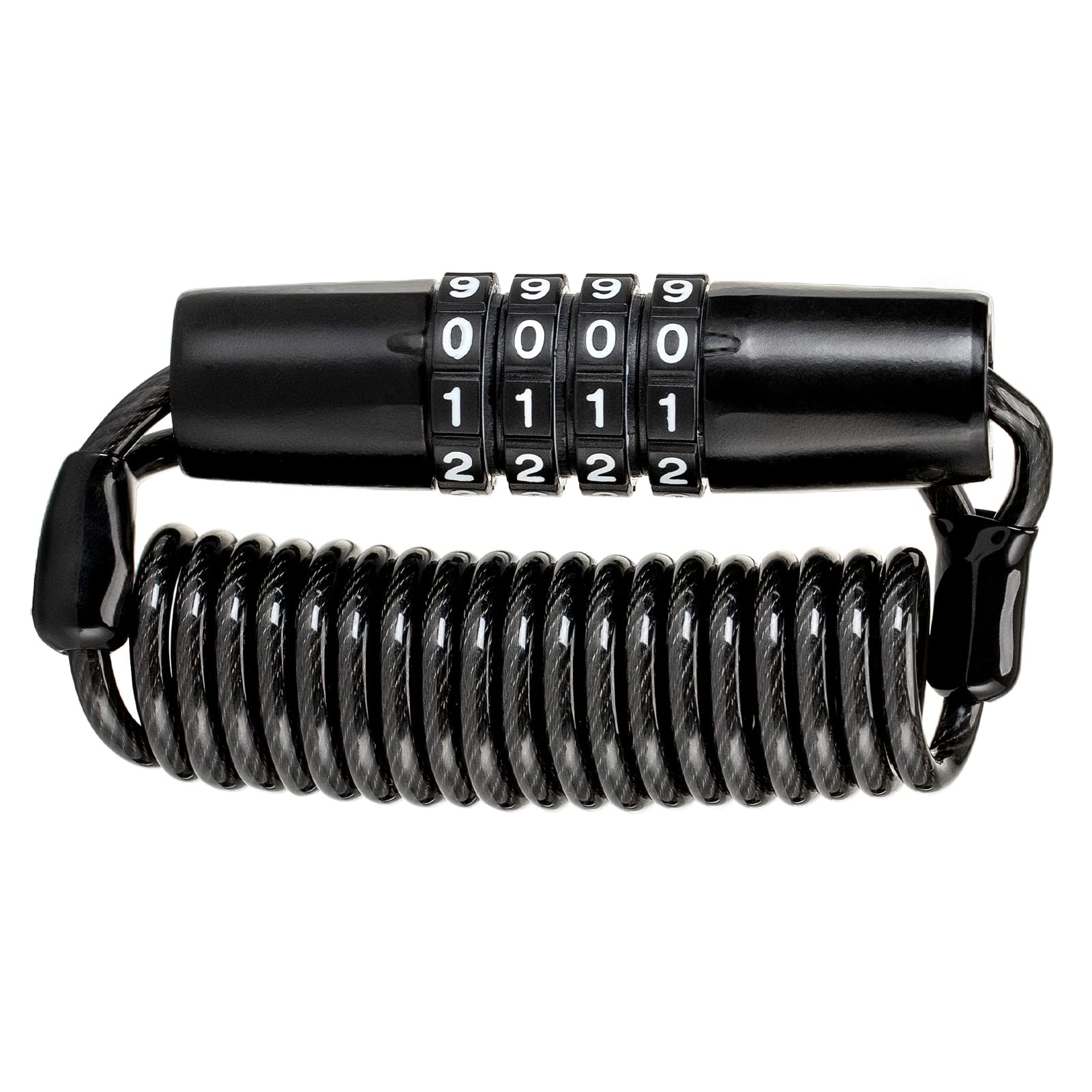 ROCKBROS Bike Helmet Lock, High Security Combination Bicycle Lock, 100cm 4 Digits Codes Motorcycle Helmet Lock, Helmet Locks for Motorbikes, Cycling, Snowboard, Scooter, Stroller