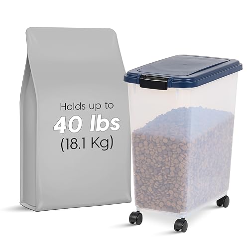 Airtight Pet Food 45 Lb Dog Food Container IRIS USA Airtight Dog
