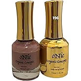 Onic Gel Polish Duo-196 Sudden Realizations-pastel chocolate shade It comes w/a LED Gel Polish & an Air Dry Nail Lacquer Matching Duo Set. Toxic Free & Healthy Products