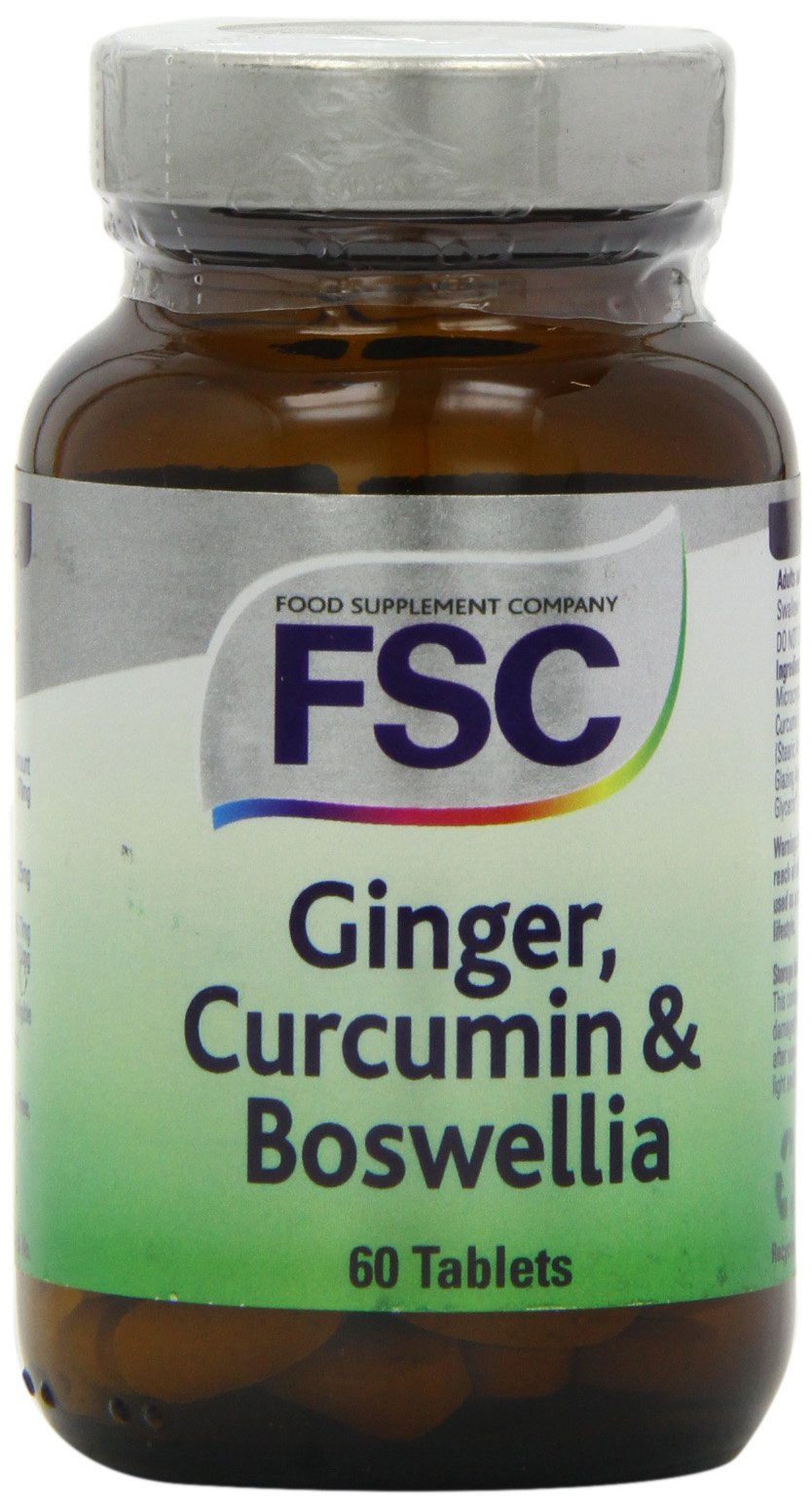 FSC Ginger Curcumin and Boswellia - Pack of 60 Tablets