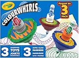 Crayola Colourwhirls 3 Pack Rip Em Spin Em includes 3 Markers view 2