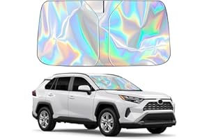 Upgraded Car Windshield Sun Shade - 240T Thickened Laser Reflective, Blocks 99% Heat & UV, Keeps Vehicle Cool, Prevents Fadin