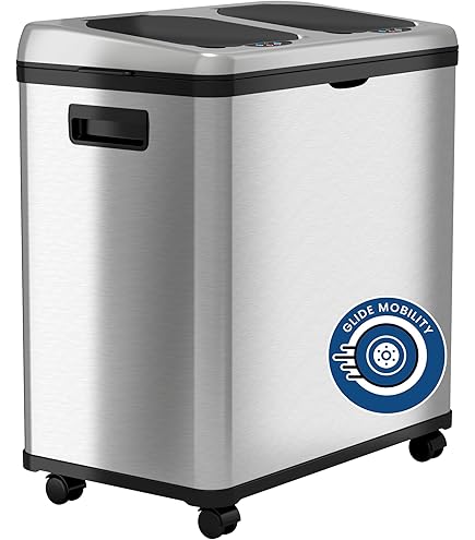 Amazon.com: iTouchless 16 Gallon Stainless Steel Combo Trash and
