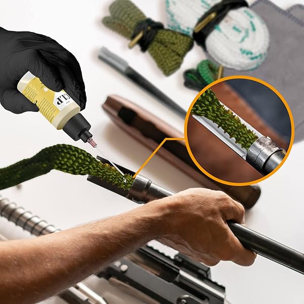 GUN COBRA BORE CLEANING COMBO KIT & GUN OIL, | .357 CAL .38 CAL 9MM BARREL SNAKE WITH BRUSH CLEANING COMBO KIT WITH BORE SWABS