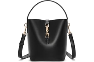 BOSTANTEN Small Bucket Bag for Women Crossbody Bags Trendy Vegan Leather Shoulder Purses Designer Ladies Handbags