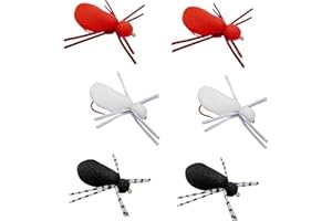 Thor Outdoor Foam Spider Fly Fishing Set – Topwater Dry Flies for Bass, Panfish, and Trout