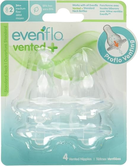 evenflo vented nipples