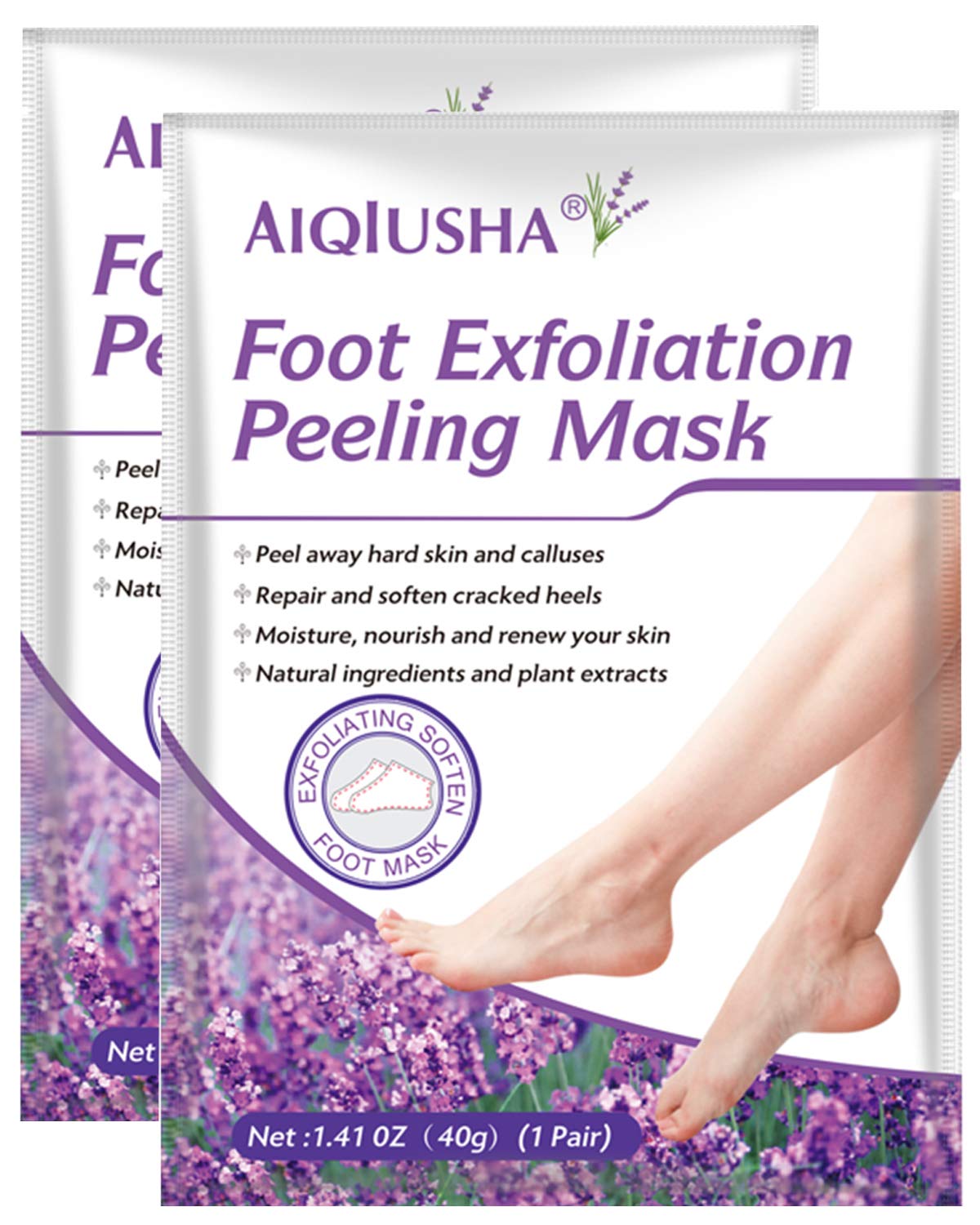 Amazon Com Foot Peel Mask Foot Mask For Dry Cracked Feet 2 Pack Remove Dead Skin Calluses Repair Cracked Heels Make Your Feet Baby Soft Smooth For Men Women Beauty