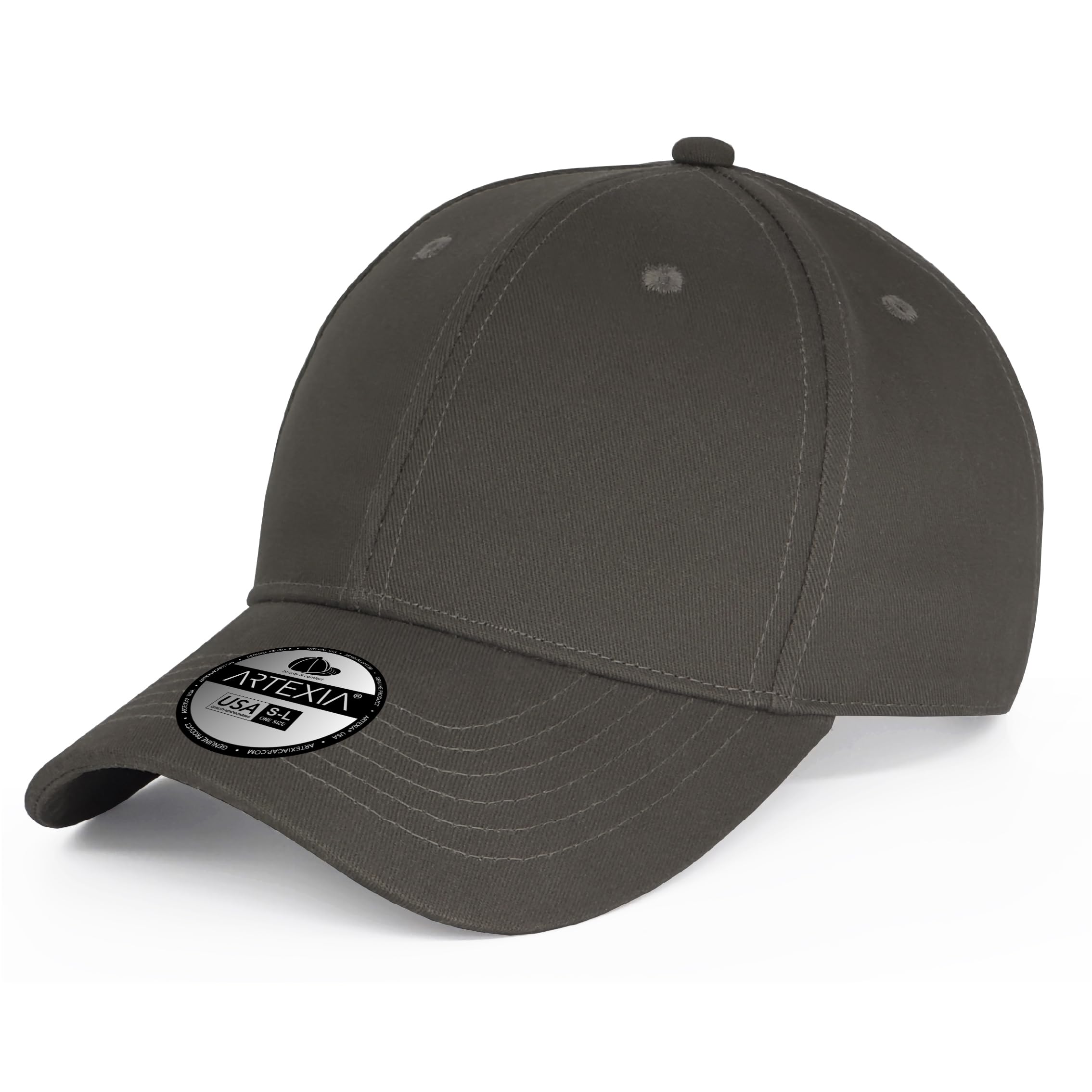 Photo 1 of Artexia Baseball Cap 100% Cotton Hats for Men Hats for Women Cooling Performance Womens Baseball Caps Black Baseball (Dark Gray)