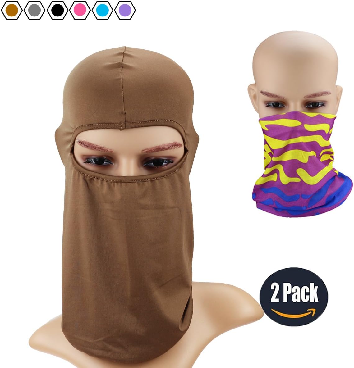 LEAGY Sunguard UPF Uniquely Versatile It Can Be Worn in up 6 Different Ways Protection, Comfort & Fun. Multi-Functional Headwear, Multi-Purpose Sports Balaclava, Fits Women & Men Under Any Helmet