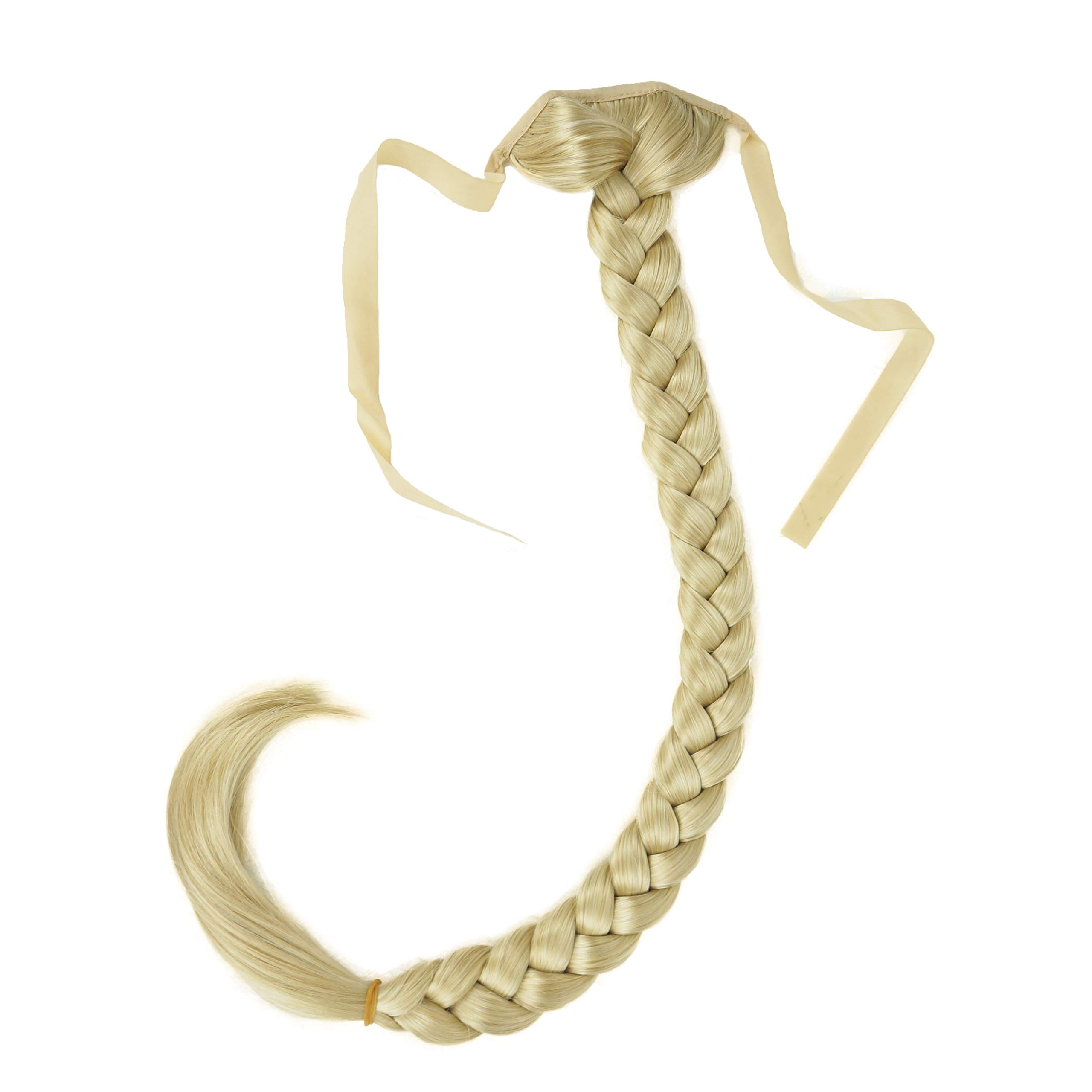 Lydell 24" Long Fishtail Braid Wrap Around Ponytail Extension Synthetic Hairpiece #26 Bright Golden Blonde