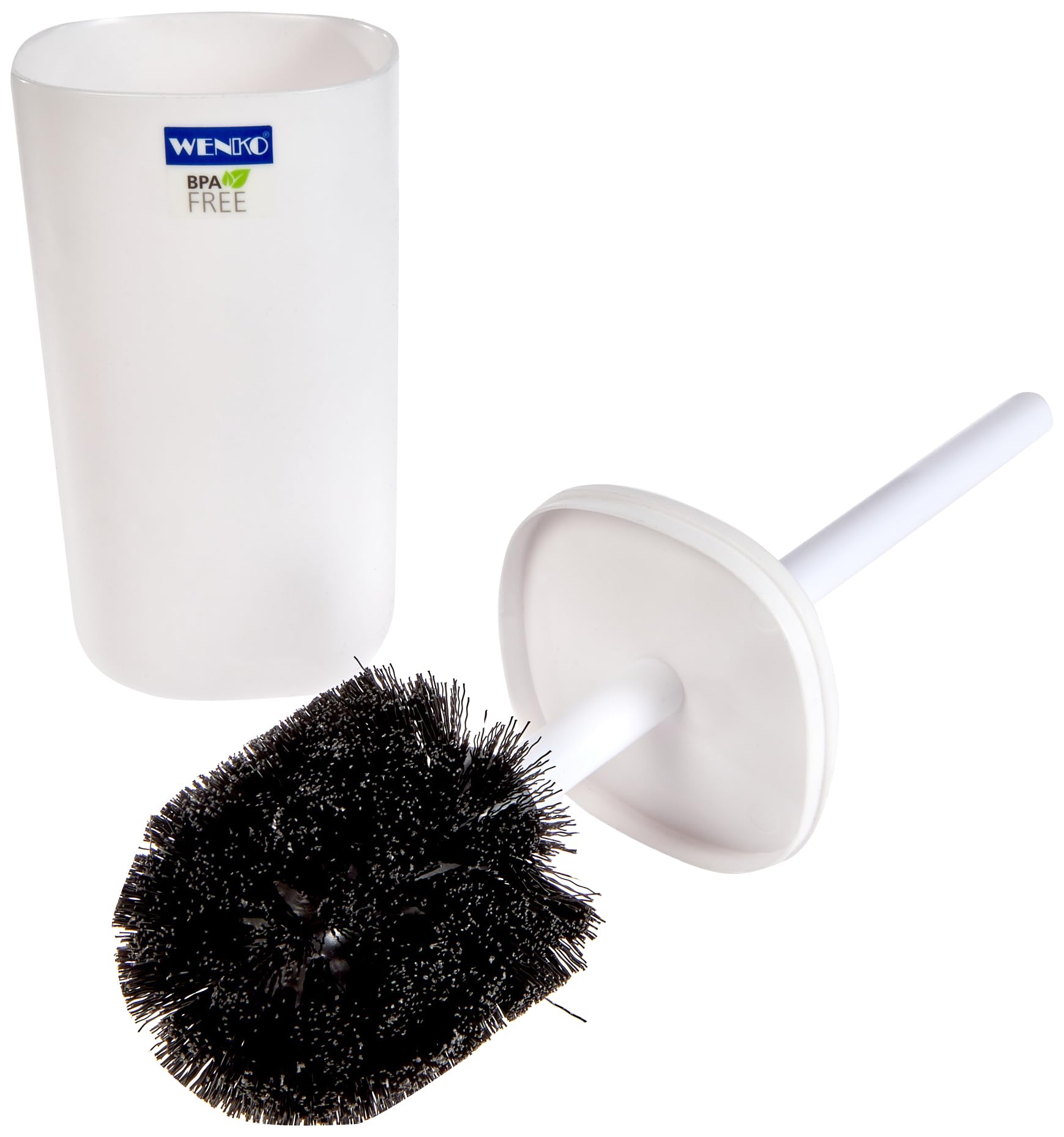 WENKO Davos Toilet Brush Holder Matt White