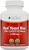 Red Yeast Rice 1200mg with CoQ10 Supplement & Flush