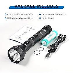Rechargeable Flashlights High Lumens, 1200 Lumens