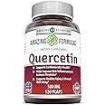 Amazing Formulas Quercetin - 500 Mg, 120 Veggie Capsules (Non-GMO,Gluten Free) Supports Cardiovascular Health-Helps Improve A