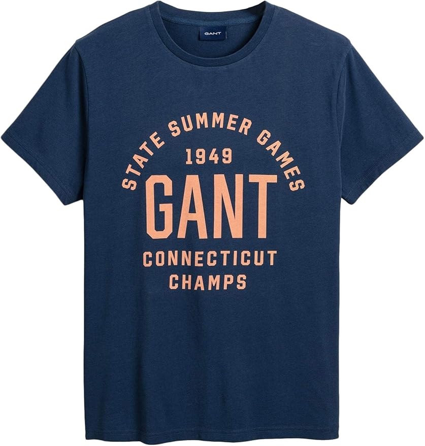 GANT Men's Print TShirt Regular Fit Amazon.co.uk Clothing