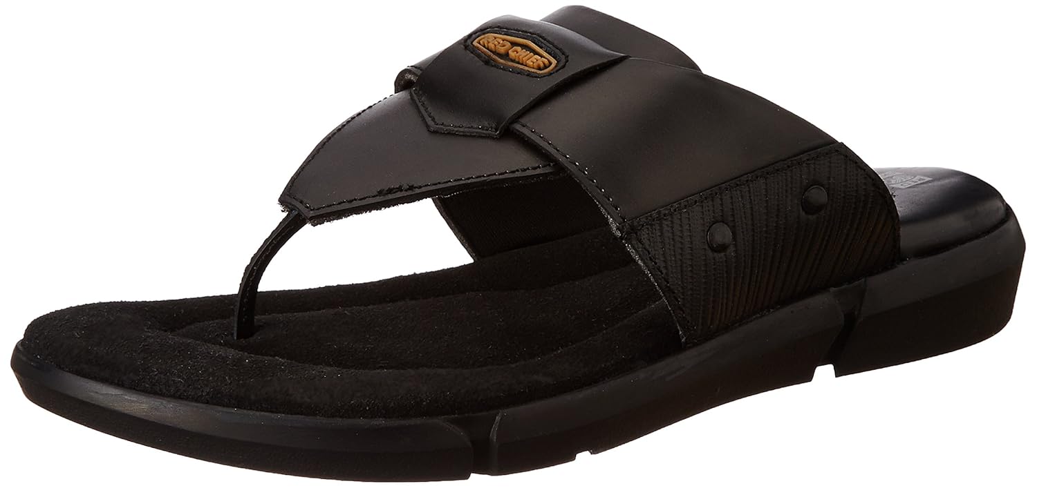 red chief black slippers