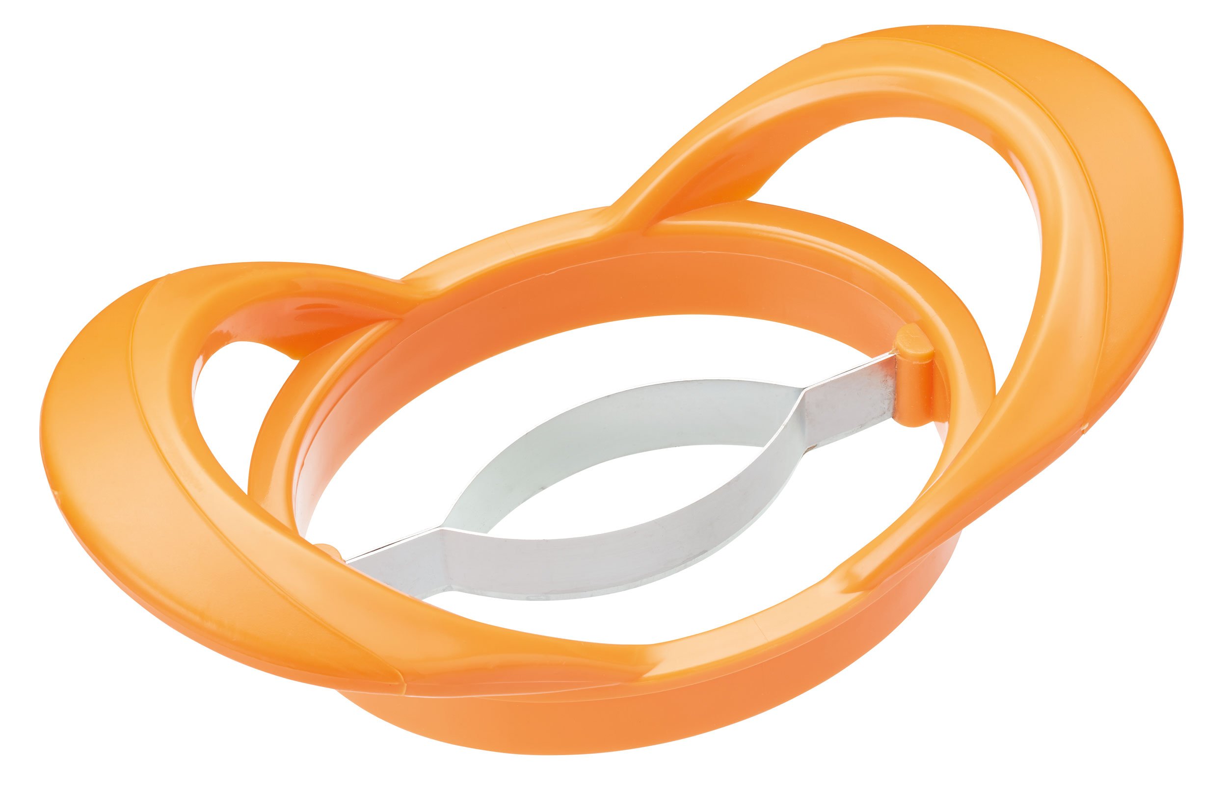 KitchenCraft Healthy Eating 2-in-1 Mango Cutter/Pitter - Orange, 5.7 x 1 x 2 cm